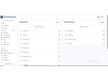 simplead calling status