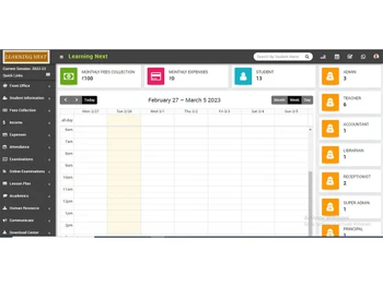 learning next school management integration