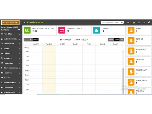 learning next school management integration