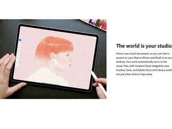 Adobe fresco Automatically syncs to the cloud