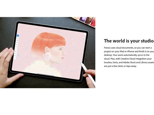 Adobe fresco Automatically syncs to the cloud