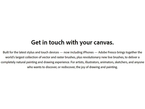 Adobe fresco Largest collection of vector and raster brushes