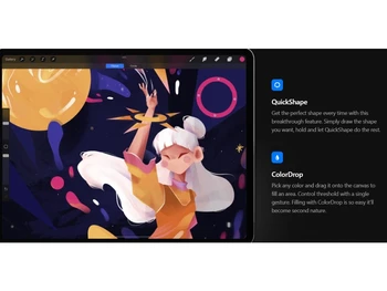 Procreate-QuickShape & ColorDrop