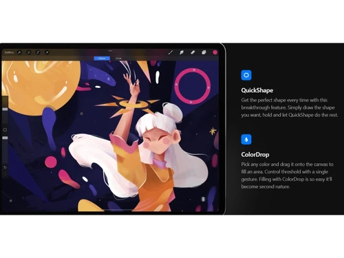 Procreate-QuickShape & ColorDrop