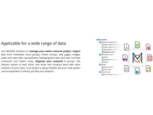 Maxqda Applicable for a wide range of data