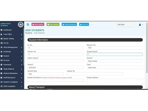 vidyaan student information