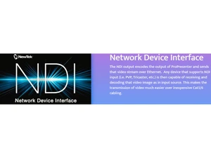 ProPresenter network device interface
