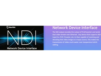 ProPresenter network device interface