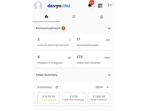 dovoyCRM Time and Date