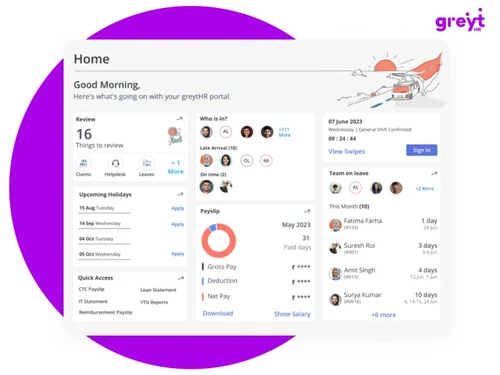 greytHR Employee Self Service Portal