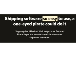 Pirate ship so easy to use, a one eyed pirate could do it