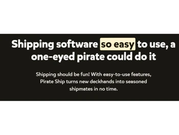 Pirate ship so easy to use, a one eyed pirate could do it