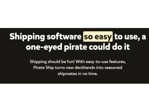 Pirate ship so easy to use, a one eyed pirate could do it
