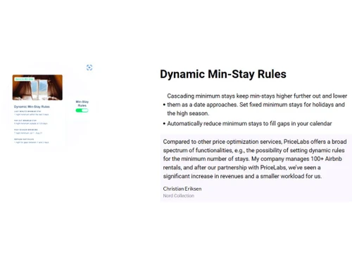 PriceLabs dynamic min stay rules