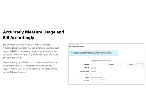 Chargebee Multi -Decimal Support