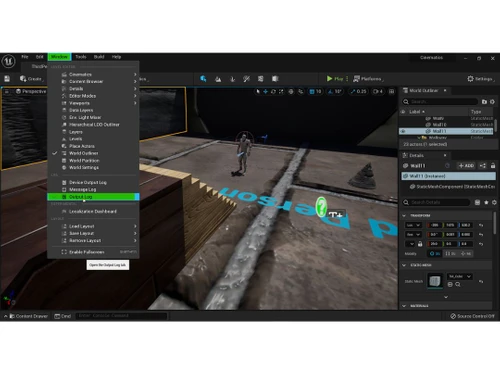 Unreal Engine window