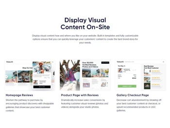 Stamped-Display Visual Content On-Site