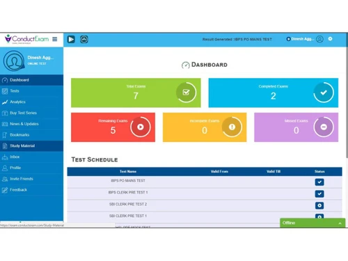conductexam offline test software study material