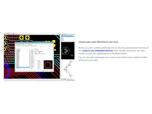 DesignSpark PCB -Create your own libraries or use ours