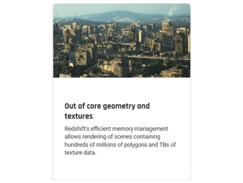 Redshift-Out of core geometry and textures
