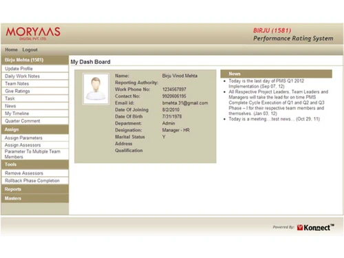 moryaas dashboard