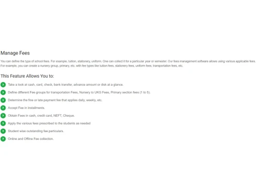 fees management system manage