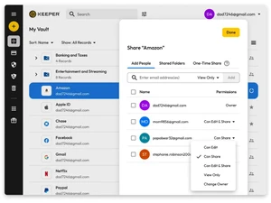 keeper security- sharing