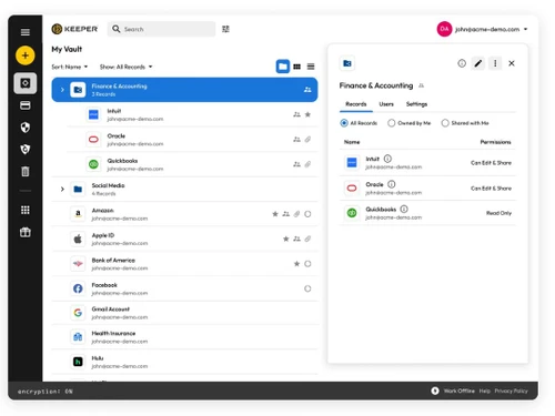 keeper security-vault
