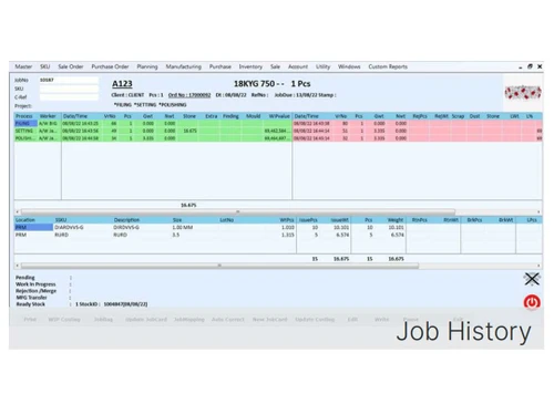 jeweal job history
