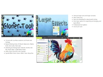 ArtRage-Cloner tool and layer effects