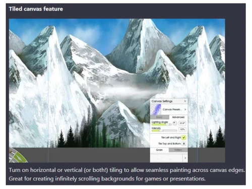 ArtRage-Tiled canvas feature