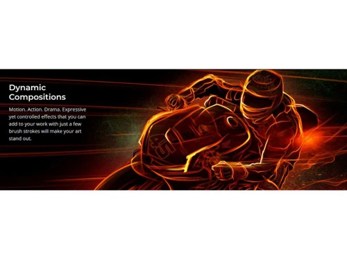Flame painter Dynamic Compositions