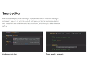 WebStorm Smart editor