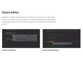 WebStorm Smart editor
