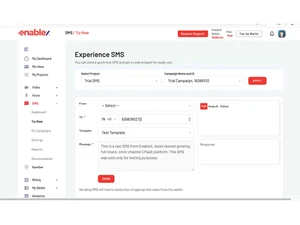enablex sms experience