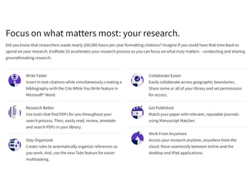 EndNote-Makes you research focused