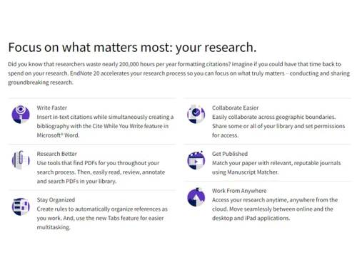 EndNote-Makes you research focused