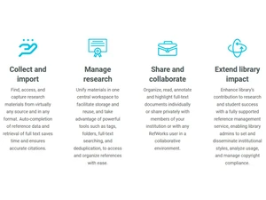 RefWorks Benefits