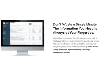 Article Galaxy Management solution