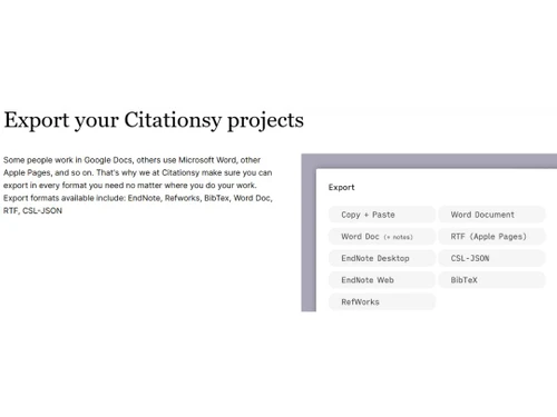 Citationsy Export
