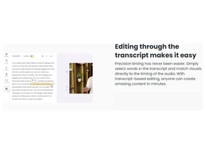 Lumen5-Transcript based editing