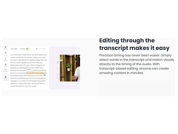 Lumen5-Transcript based editing