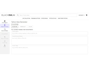 BlackInk AI Idea Generator