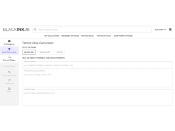 BlackInk AI Idea Generator