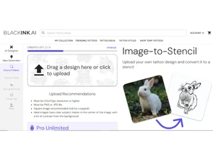 BlackInk AI Image to Stencil
