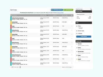 elvanto church management software-services