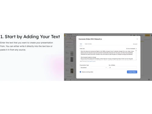 SlidesAI Add your text