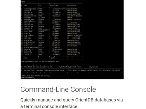 OrientDB Command Line Console