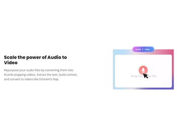 Steve AI-Repurpose audio to video