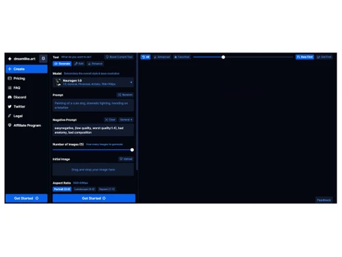 Dreamlike Art DashBoard